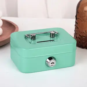 Durable Iron Keychain Storage Case for Coins and Souvenirs - Portable, Multi-Colour Available