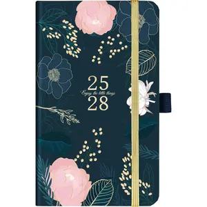 2025-2028 Pocket Planner - 3 Year Monthly Planner 2025-2028, 6.3" x 3.8", Academic Planner 2025-2028, July 2025 - June 2028, Monthly Pocket Planner/Calendar, 60 Note Pages, Inner Pocket, Pen Loop, Elastic Closure