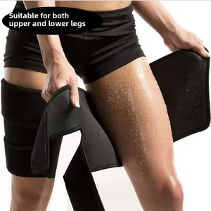 Sports leg protection, cold protection and warmth, sports sweating, running, thin legs, women's straps, thigh protection, leg straps