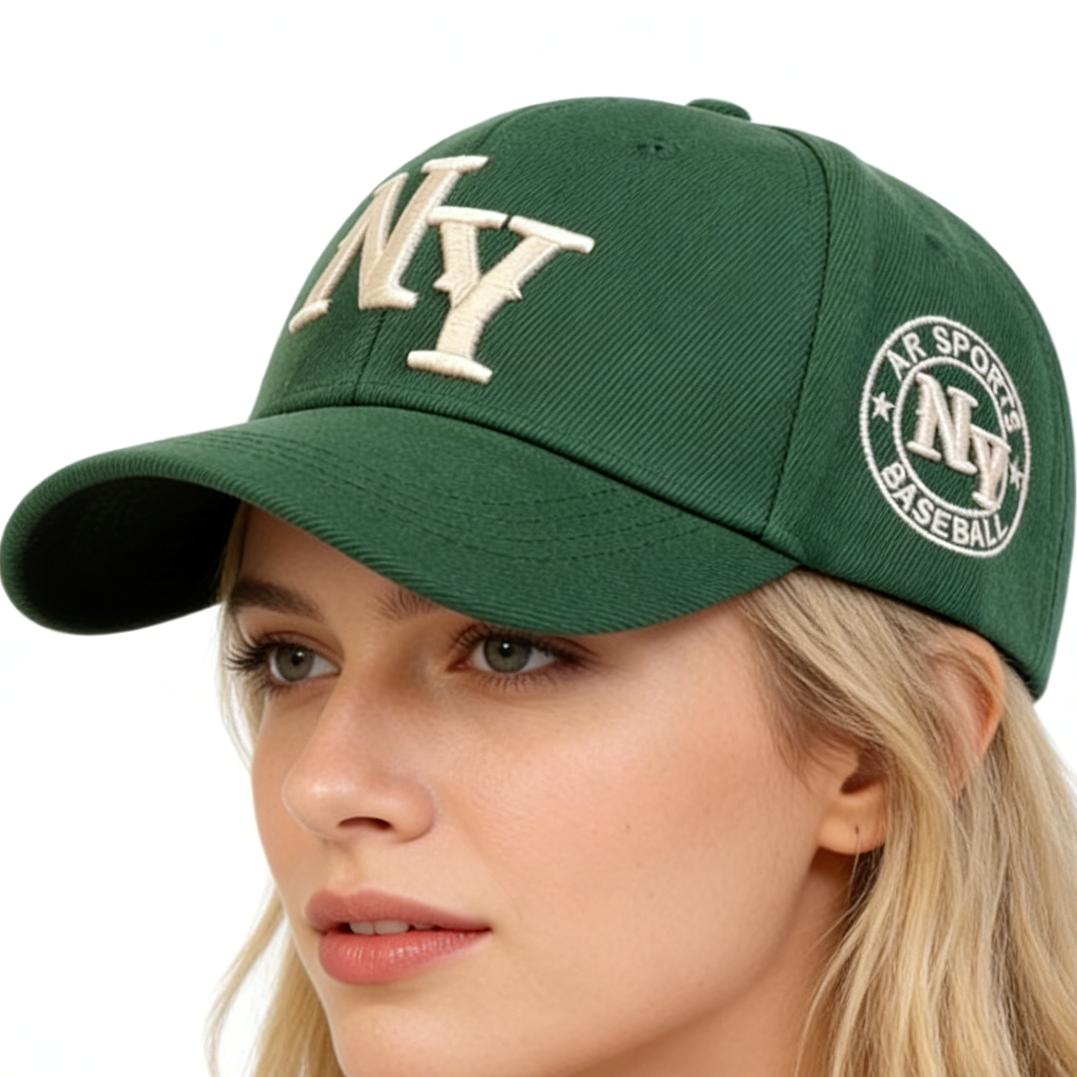 Vintage Washed NY Lettering Baseball Hat - Retro Aesthetic Distressed Dad Cap for Men Women - Breathable Lightweight Sun Hat for Summer, Fall, Winter, Spring - Trendy Hip Hop Street Style Accessory