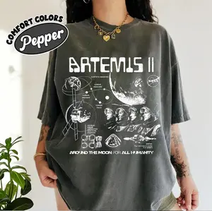 Artemis 2 Nasa Mission T-Shirt: Vintage Feel, DTG Print, Space Enthusiast Gift