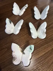 Natural Crystal: Unicorn Jasper 3D Butterfly Carving