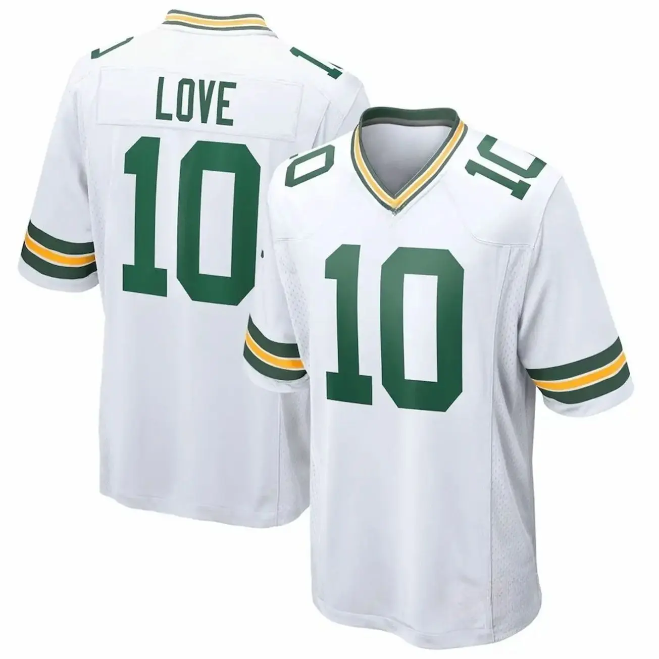 Unisex Football inspired by Love 10 Green Bay Game Player Jersey - White