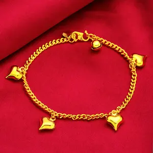 Small Heart Bracelet Necklace Smooth Heart Hollow Chain Jewelry Manufacturer Wholesale new jojo bows rich staccs jewelry g shock valentines gifts for gf gifts for women men's valentine's gifts