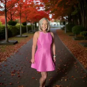 French Connection Structured Taffeta Mini Dress (Pink)