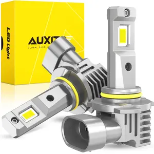 AUXITO 9005 Headlight Bulbs, 6500K White, 600% Brighter 9005 LED Bulb for High Beam Low Beam, HB3 LED Headlight Bulb, Pack of 2