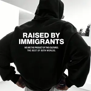 Raised By Immigrants Graphic Tee | Dual Culture Empowerment Shirt | Social Justice Apparel for Men & Women | Immigration Support Gift for Activists