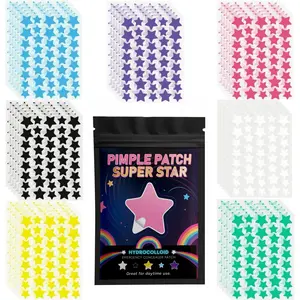 Colorful Star Acne Mild Concealer Protective Patches, Fun Star Accents, Single Item, Non-Flammable, Made in China