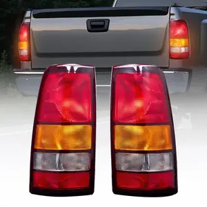 VEVOR Tail Light Assembly Compatible with 1999 - 2006 Chevy Silverado 1500 2500 3500, 1999 - 2003 GMC Sierra 1500 2500 1500/2500 HD, 2PCS Left Right Side Taillights Rear Brake Lamps without BulbsVEVOR Super Brand Day