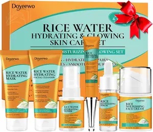 Mayicivo Biethday Gifts,Skin Care Set,Mother's Day gift,6Pcs Women Teen Glass Skincare w/Korean Rice Extract,Hydrate Glow Repair Anti-Aging Facial Routine Kit Self Care Gifts for Women Mom Wife Teenage Girl Her Valentines Day Christmas Gifts