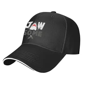 JAWSOME Shark Pun Hat,Adjustable Baseball Cap for Ocean Lovers