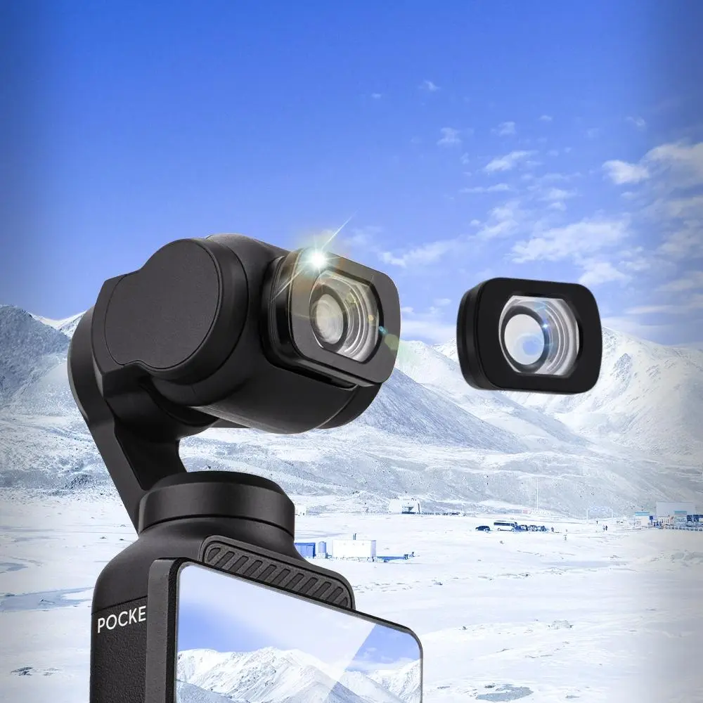 Magnetic Wide-angle Lens, 112° Large View Angle HD Low Distortion Lens, Lightweight & Easy To Store Photography Camera Accessories for DJI POCKET 3, Smartphone