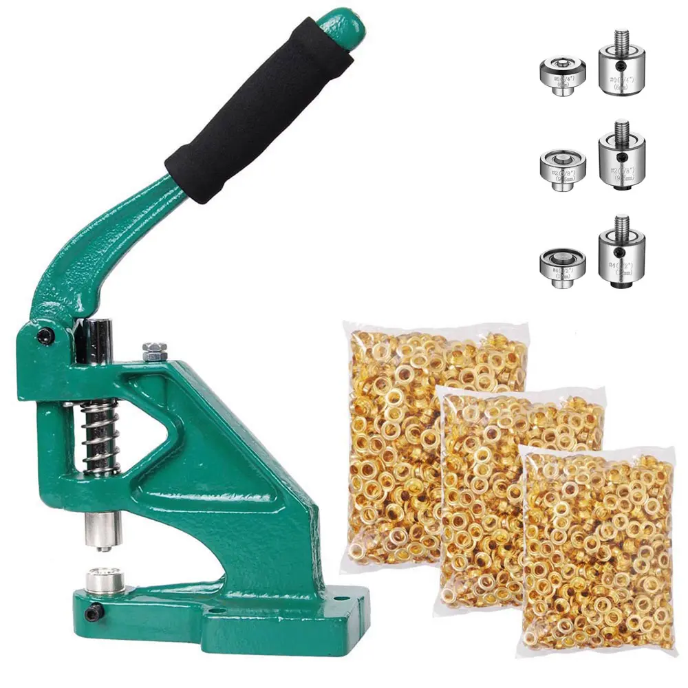 Yescom Grommets Tool Machine with #0 #2 #4 Dies 900ct.