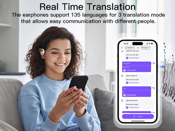 ZIHNIC S11 AI Translation Earbuds 2026 New Model, Real-Time Voice Translator in 200+ Countries & 156Languages via App, Bluetooth 5.4, IPX5 Waterproof, HiFi Sound, Wireless Earphones for Travel & Sports ZIHNIC S11 AI Translation Earbuds 2026 New Model, Real-Time Voice Translator in 200+ Countries & 156Languages via App, Bluetooth 5.4, IPX5 Waterproof, HiFi Sound, Wireless Earphones for Travel & Sports