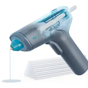 Tilswall 4V Cordless Hot Glue Gun 20Pcs 7mm x 140mm Glue Sticks 15s Fast Preheat Continuous Glue Dispensing & Dripless Auto Shut-Off 2900mAh USB-C Rechargeable for DIY Crafting Home Repair
