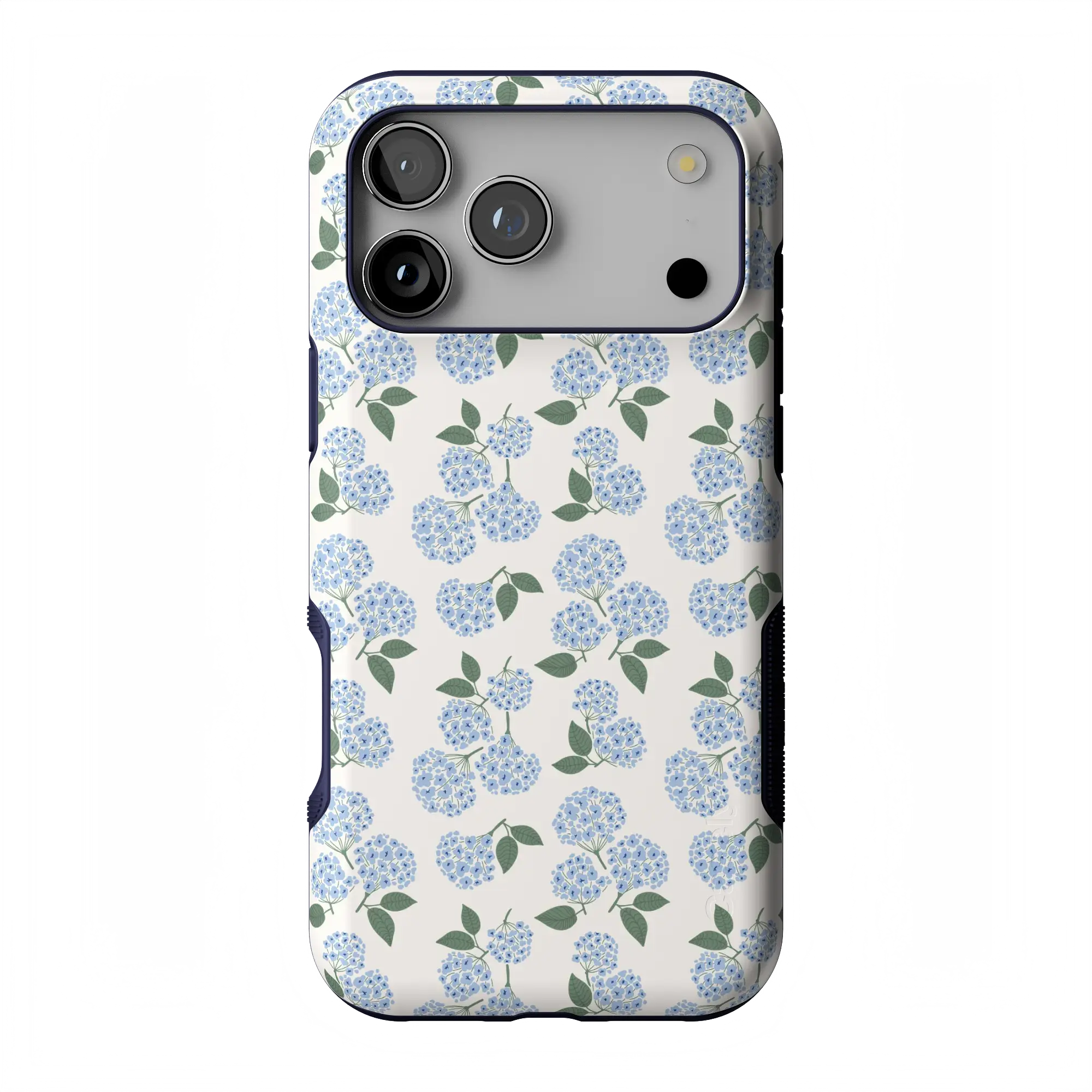 Casely Nantucket Cottage Floral Mobile Phone Case, Blue Hydrangea Bold MagSafe Cover, Protective Casing Phone Accessories