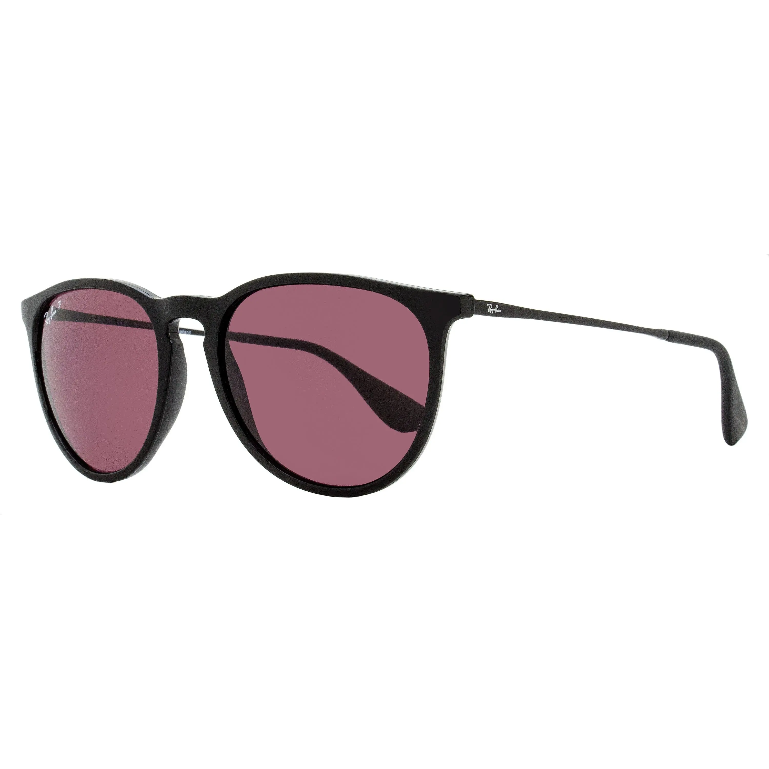 Ray-Ban Erika Polarized Sunglasses RB4171 601/5Q Black 54mm
