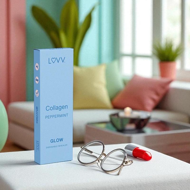 LUVV GLOW Fragrance Scent Stick | Portable Personal Fragrance | Lychee & Peppermint Scents