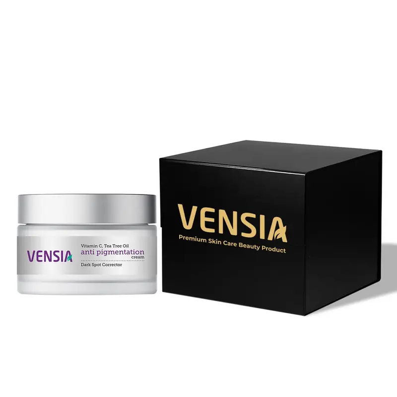 VENSIA Pigmentation Cream for Dark Circles Acne Wrinkles Puffiness Dark Spots 30ml with Tea Tree Oil & Vitamin C for Hydration Skin Repair