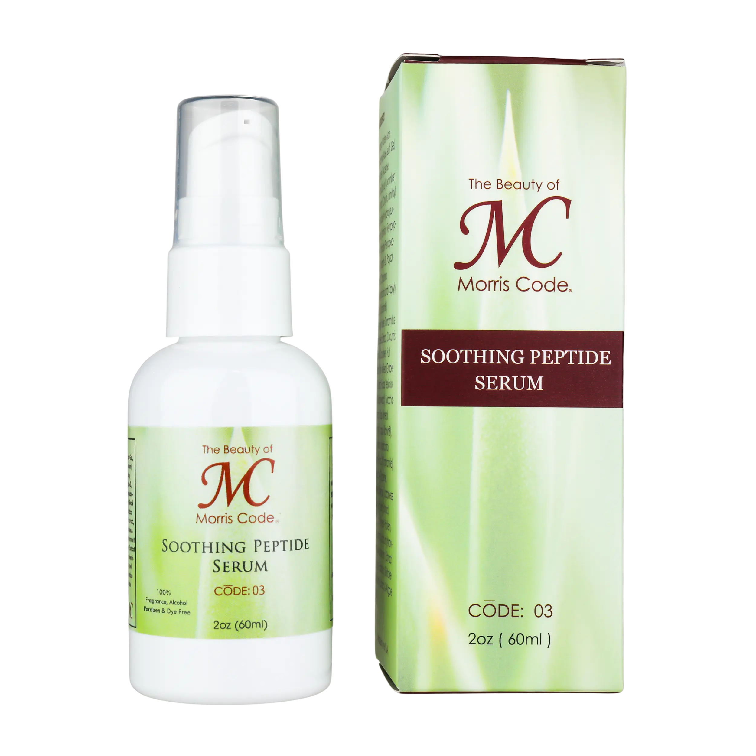 Morris Code Beauty Soothing Peptide Serum 2oz