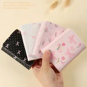 Butterfly Short Cute Three-Fold Multifunctional Wallet Card Holder, Coin Purse, ID Case, Card Slots Design, Stylish & Practical