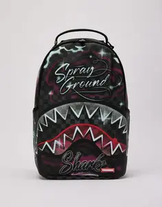 Mens Sprayground Airbrushed Shark Backpack Mens Sprayground Airbrushed Shark Backpack