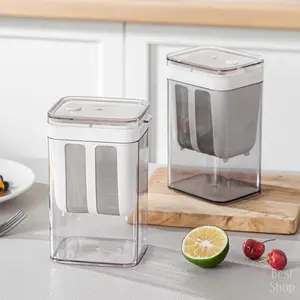 Large 1.1L BPA Free Portable Greek Yogurt Strainer Separator Bigger Capacity Yogurt Filter for Juice Yogurt Milk Kefir Tofu Cheese Kitchen Accessories Household Goods