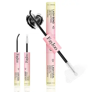 FayJoo Lash Bond and Seal,  Lash Extensions Lash Glue Makeup for Eyelash Clusters, DIY Lash Cluster Glue Kit Cosmetic, Long Lasting Eyelash Glue, Strong Hold Eyelash Clusters Waterproof Lash Glue