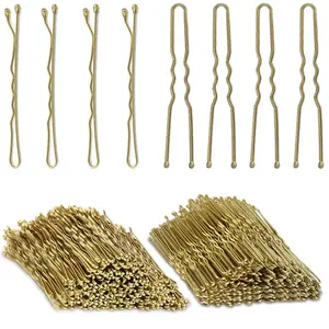 Blonde Bobby Pins, 240pcs 2.2 Inch Hair Pins for Blonde Hair Gold Hair Pins for Women Girls with Box, Fit for All Hair Type