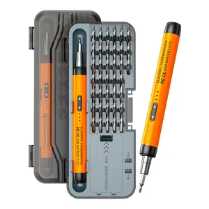 Electric Screwdriver Set, Quiet Durable Rechargeable High Torque Multi-Functional Portable Household Tool Kit, Lithium Battery Included, Cordless Power Screwdriver