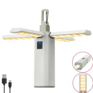 Foldable Camping Lantern Light, 1pc Rechargeable Dimmable Camping Lantern Flashlight, Waterproof LED Lantern for Outdoor Camping, Hiking, Tents