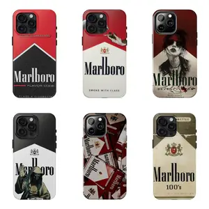 Vintage Marlboro Smoke Aesthetic Old School Aesthetic Cover for iPhone 17 - 11 Pro Max Plus Mini X XR XS 7 8 Plus or SAMSUNG GALAXY S25 - S21 Ultra Plus
