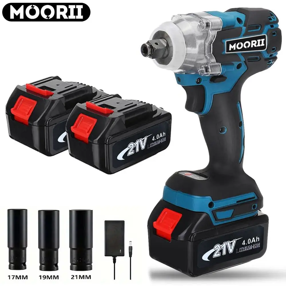 Electric Impact Wrench, 3 In 1 Cordless Electric Impact Wrench Drill Screwdriver with Brushless Motor, Professional Power Tool for Home & Office