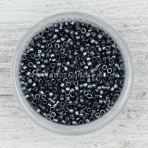 Hematite Metallic 11/0 Delica Seed Beads || DB-0001  |   11/0 delica beads || DB0001 |