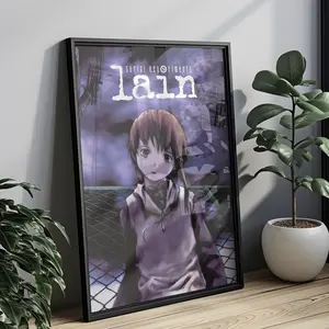 [Sale Up To 50%] Serial Experiments Lain Poster, Gothic Anime Art Print