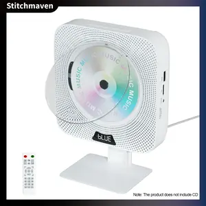 Portable CD Player Bluetooth: CD Players for Home Rechargeable Desktop Wall Portable CD Player with Bluetooth & Dual Speakers Boombox FM Radio USB Type-C MP3 Music Player