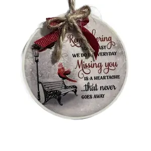 Ornament cardinal remembering