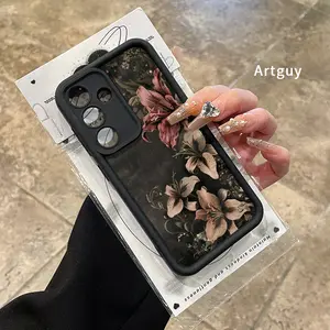 Phone case for Samsung S24 ultra plus S25 S23 S22 Ultra Plus Lily Reverie Advanced fashion gift Full Body Protection Shockproof Soft Silicone Cover