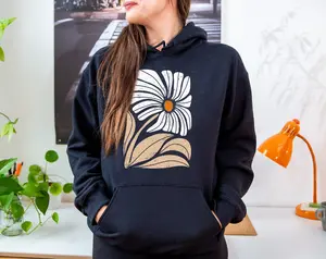 WildFlowers Shirt, Floral Hooded Sweatshirt, Boho Wildflowers Shirt, Floral Nature Hoodie, Flowers Sweatshirt, Floral Hoodie