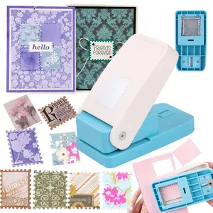 Stamp Puncher, Rectangular Postage Stamp Puncher, Stamp Hole Puncher for DIY Crafting Scrapbooking DIY Card Making Arts Crafts Supplies