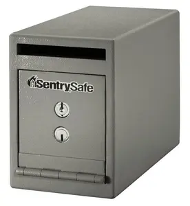 SentrySafe UC-025K 6 in.W Under Counter Drop Slot Depository Safe