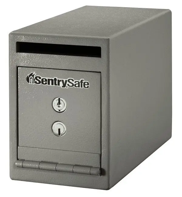 SentrySafe UC-025K 6 in.W Under Counter Drop Slot Depository Safe