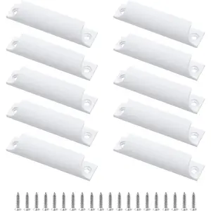 Aluminum Alloy Drawer Pull Handles for Sliding Windows & Kitchen Closets - 2Pcs Black 3-inch Hole Center, Smooth Matte Finish, Ergonomic Design, Durable & Easy Install