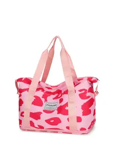 Large capacity tote bag, Fashionable Patterned Bag, color blocking and contrasting hand-held travel bag with animal patterns, versatile, suitable for travel, fitness, camping, men's and women's travel bags, Travel Duffle Bag