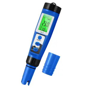 pH Salt Meter 5 in 1 pH TDS EC Salinity Tester for Pool  Aquarium Hydroponic Saltwater Digital pH and PPM Tester for Household Drinking Water Hot Tub  Brewing Fish Tank...