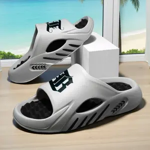 Men’s Acupressure Massage Slides – Cushioned Recovery Slippers with Pressure Point Sole, Foot Pain Relief for Standing All Day, Travel & Vacation Comfort Home Footwear Shoe