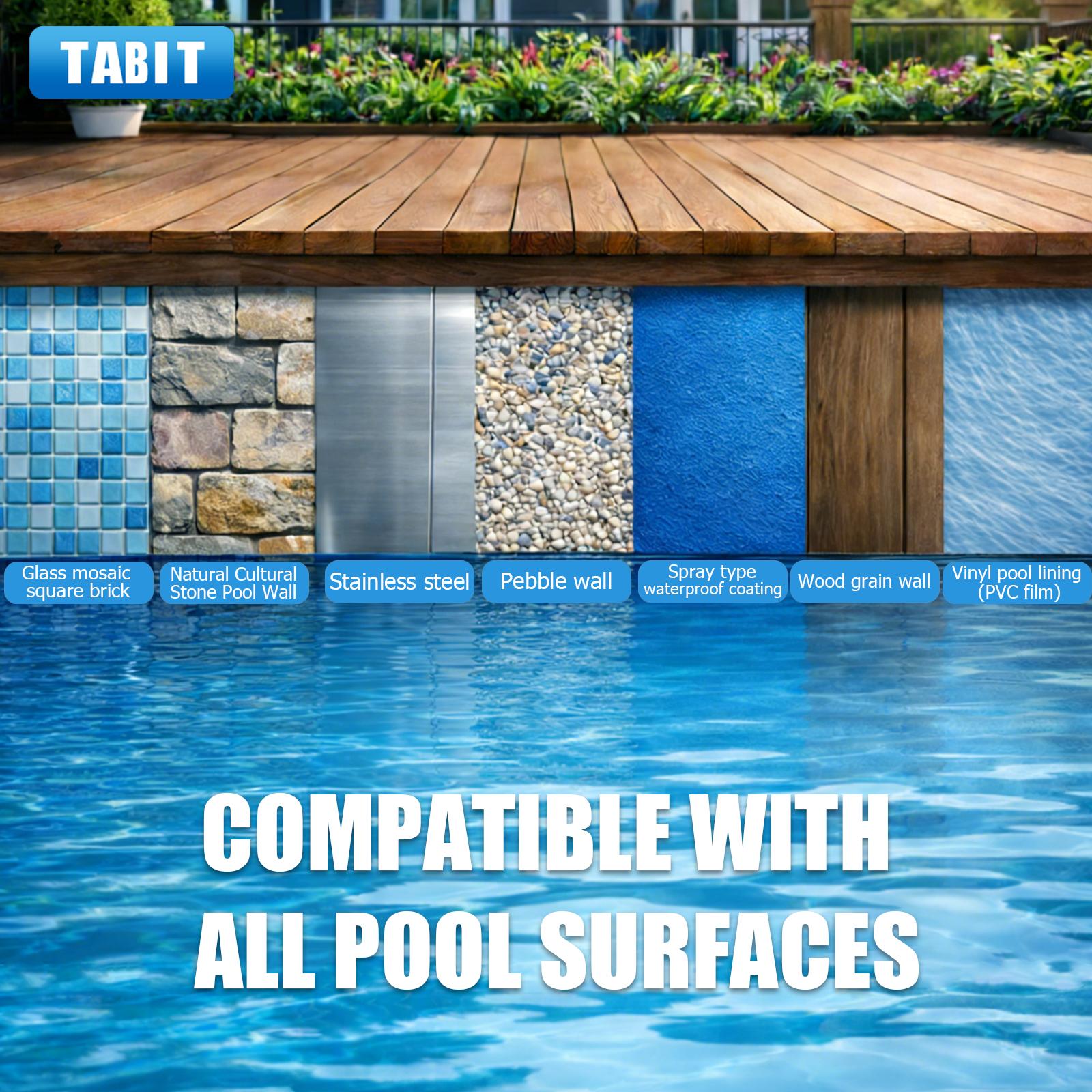 【80 lbs】TABIT 3" Chlorine Tabs, 3 Inch Chlorinating Tablets 80 lbs for Swimming Pool, Spa and Hot Tub, Slow Dissolving