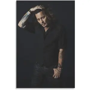 Johnny Depp Black And White Actor Picture Print