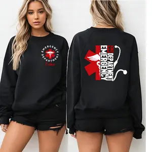 Custom ER Sweatshirt, Emergency Department Shirt, ED Sweater, Personalized ER Nurse Hoodie, Emergency Room Tech Gift, Er Nurse Shirt