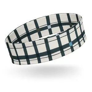 Midnight Modern Plaid Headband